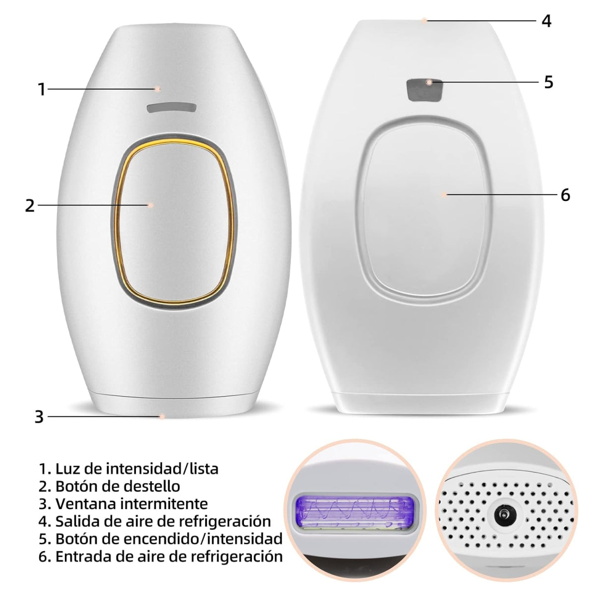 Depiladora IPL Laser eléctrica